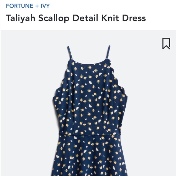 Fortune Ivy Taliyah Scallop Detail Knit 